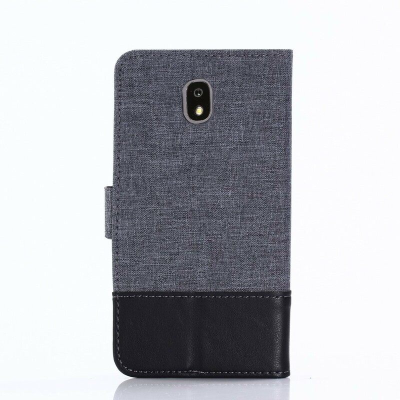 Flip Case Samsung Galaxy J5 2017 Muxma Kangas Ja Nahkaefekti