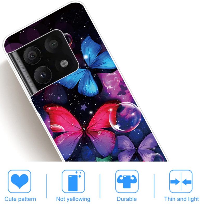 Case OnePlus 10 Pro 5G Joustavat Perhoset