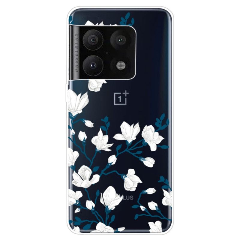 Case OnePlus 10 Pro 5G Valkoiset Kukat