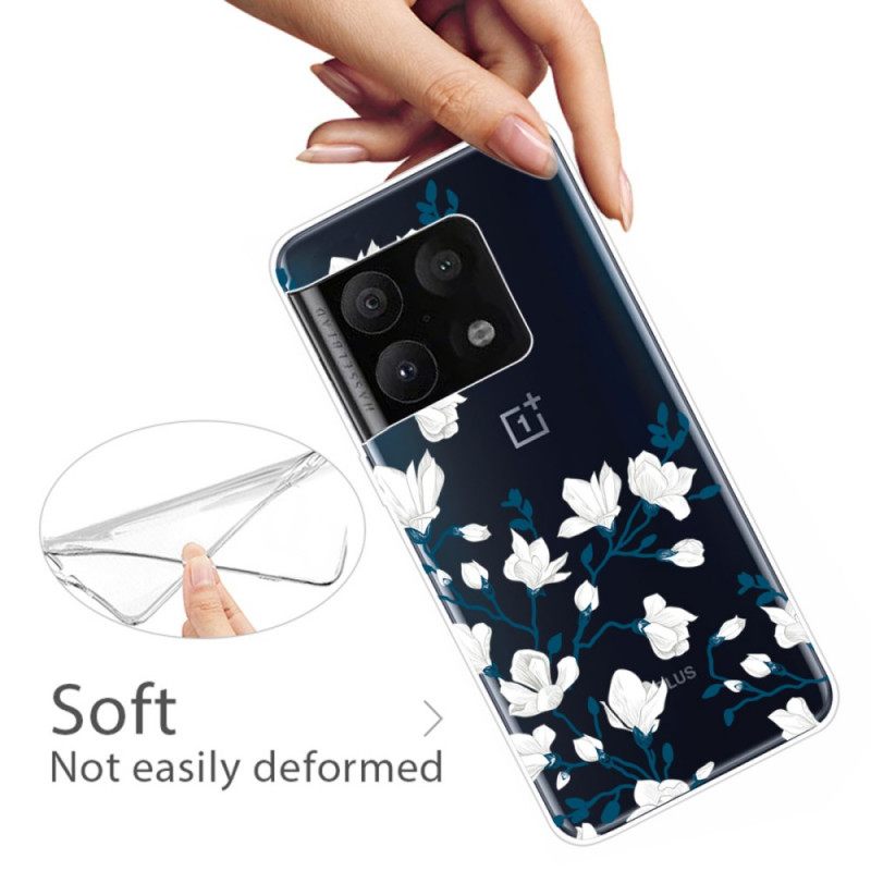 Case OnePlus 10 Pro 5G Valkoiset Kukat