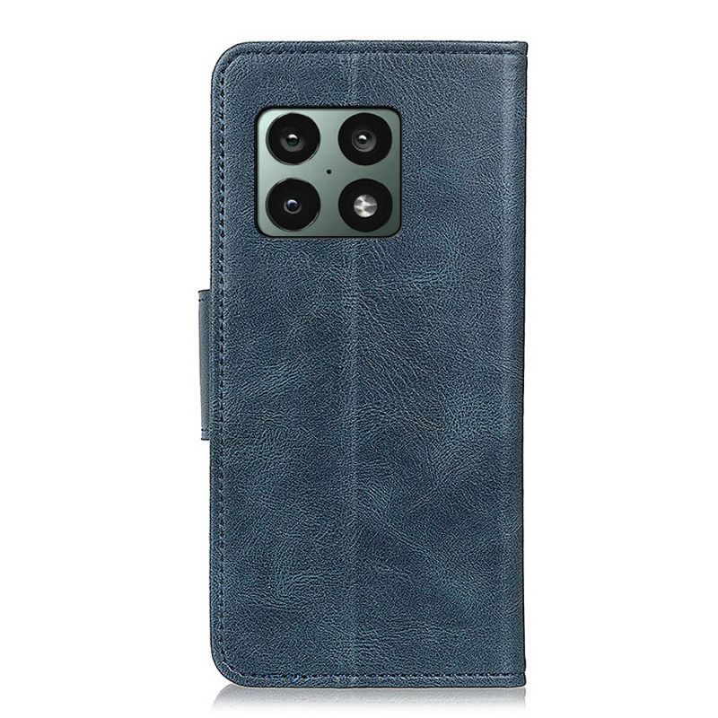 Flip Case OnePlus 10 Pro 5G Käännettävä Nahkaefekti