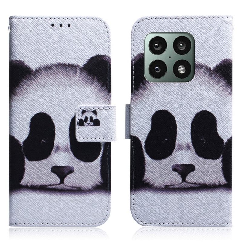 Flip Case OnePlus 10 Pro 5G Panda Kasvot