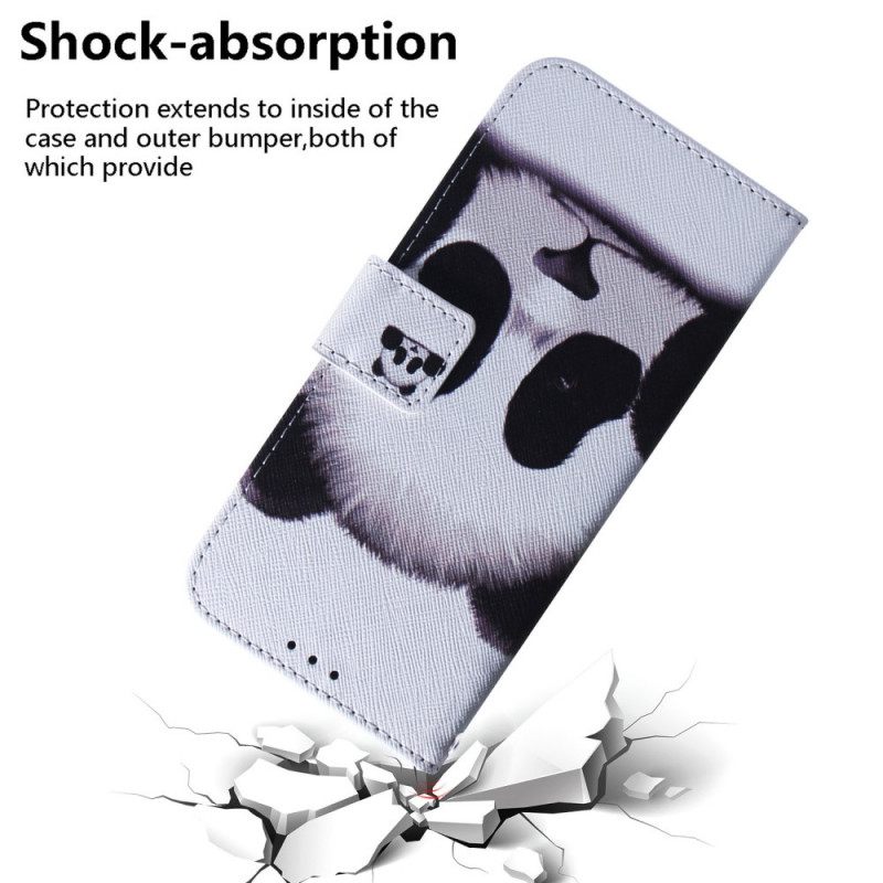 Flip Case OnePlus 10 Pro 5G Panda Kasvot