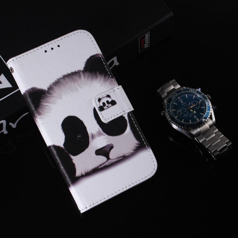 Flip Case OnePlus 10 Pro 5G Panda Kasvot