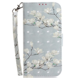 Flip Case OnePlus 10 Pro 5G Suojaketju Kuori Strap Branches