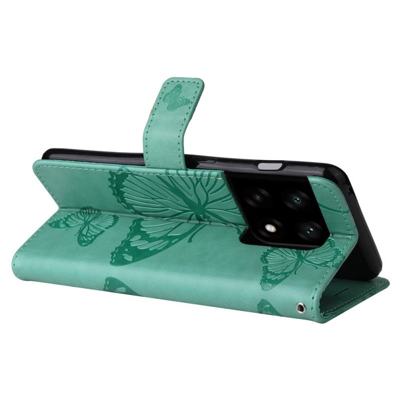 Kotelot OnePlus 10 Pro 5G Suojaketju Kuori Giant Thong Butterflies