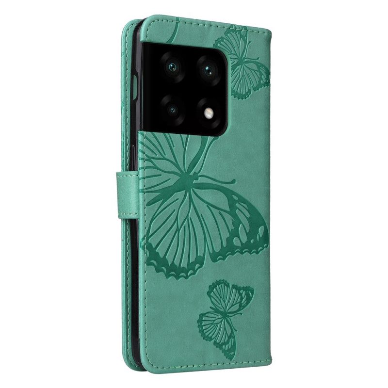 Kotelot OnePlus 10 Pro 5G Suojaketju Kuori Giant Thong Butterflies