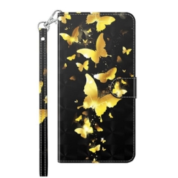 Kotelot OnePlus 10 Pro 5G Suojaketju Kuori Thong Butterflies