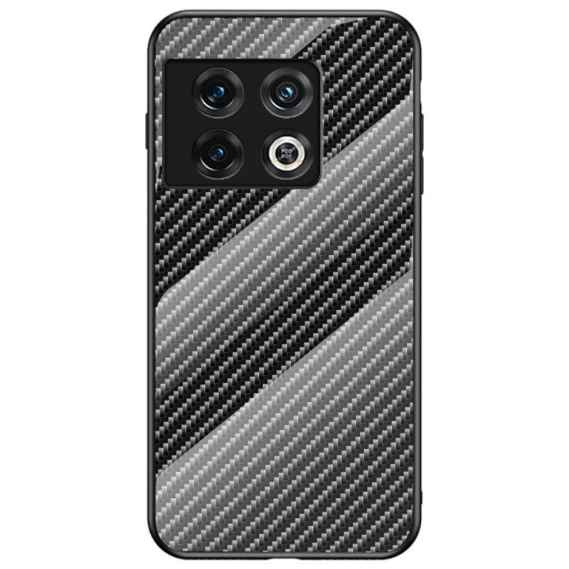 Kuori OnePlus 10 Pro 5G Carbon Fiber Karkaistu Lasi