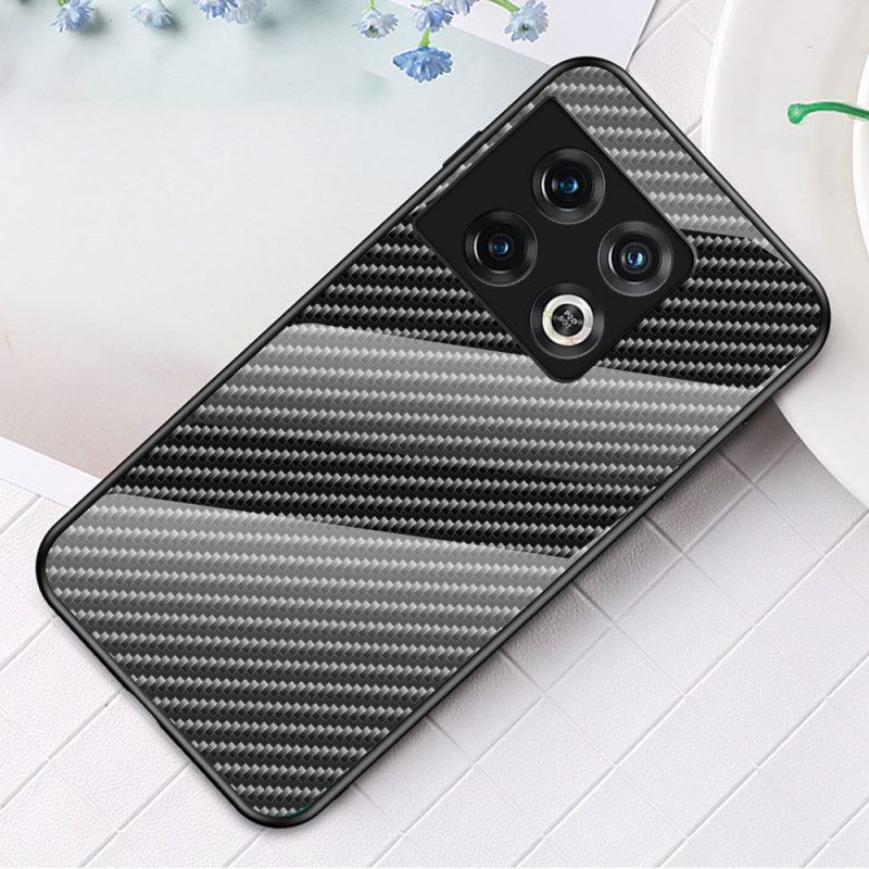 Kuori OnePlus 10 Pro 5G Carbon Fiber Karkaistu Lasi