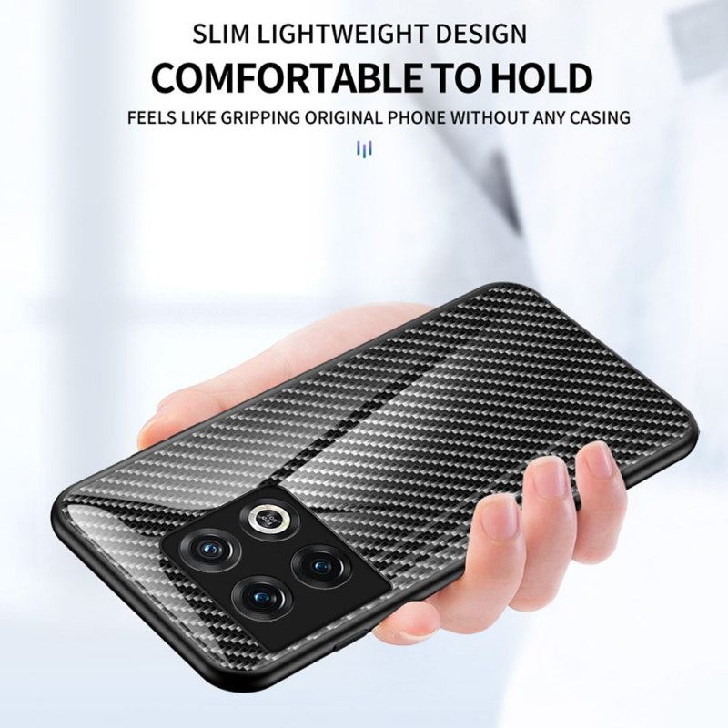 Kuori OnePlus 10 Pro 5G Carbon Fiber Karkaistu Lasi