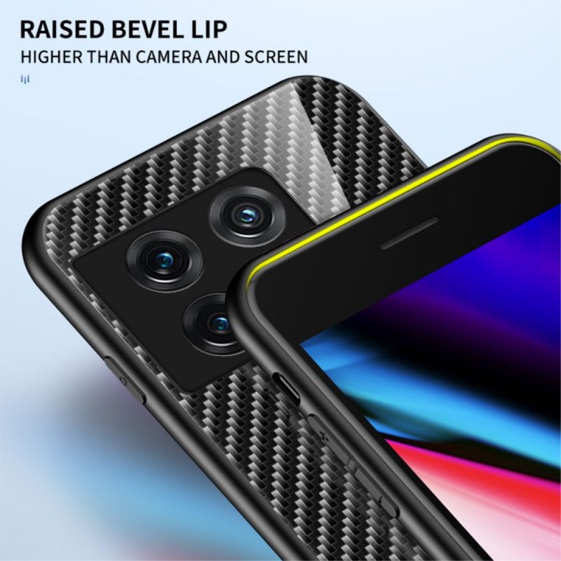 Kuori OnePlus 10 Pro 5G Carbon Fiber Karkaistu Lasi