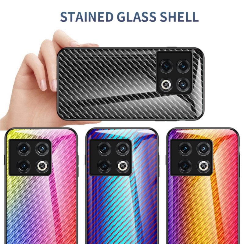 Kuori OnePlus 10 Pro 5G Carbon Fiber Karkaistu Lasi