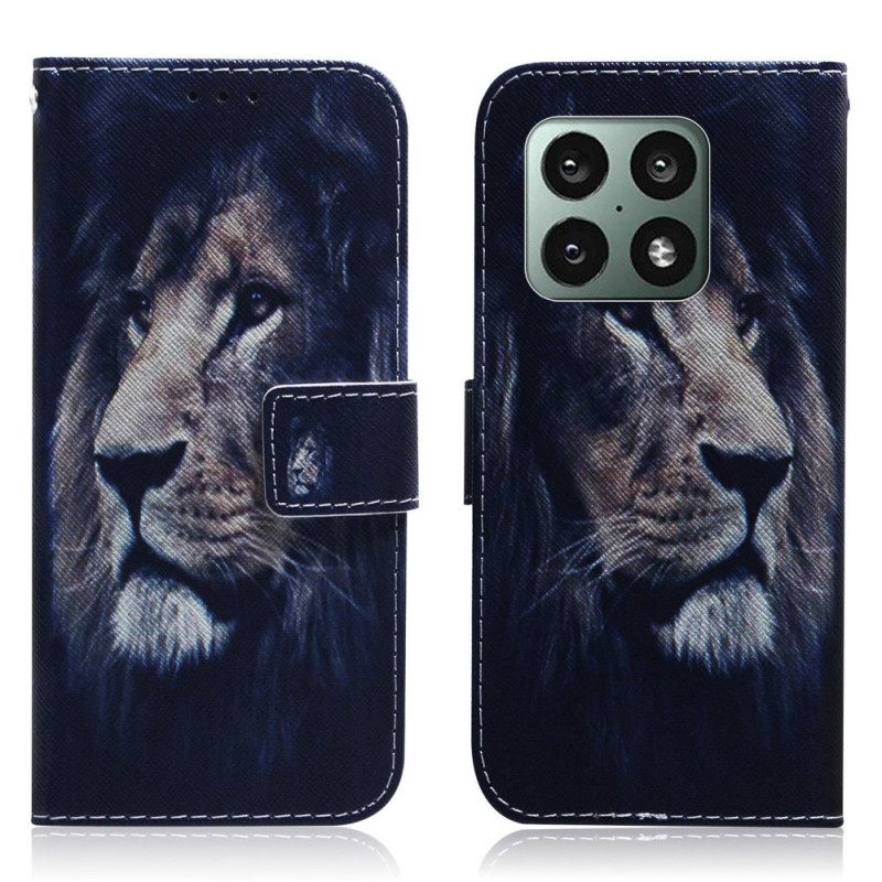 Nahkakotelo OnePlus 10 Pro 5G Dreaming Lion