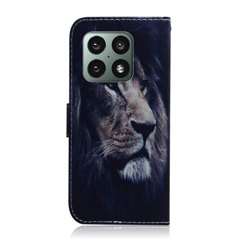 Nahkakotelo OnePlus 10 Pro 5G Dreaming Lion