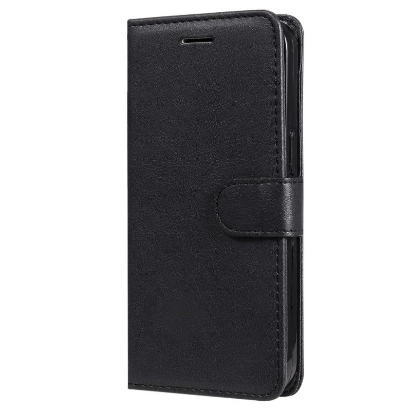 Nahkakotelo OnePlus 10 Pro 5G Suojaketju Kuori Plain Leather Strappy Style