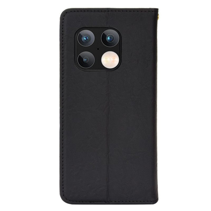 Puhelinkuoret OnePlus 10 Pro 5G Kotelot Flip Faux Leather Bicolor Oblique