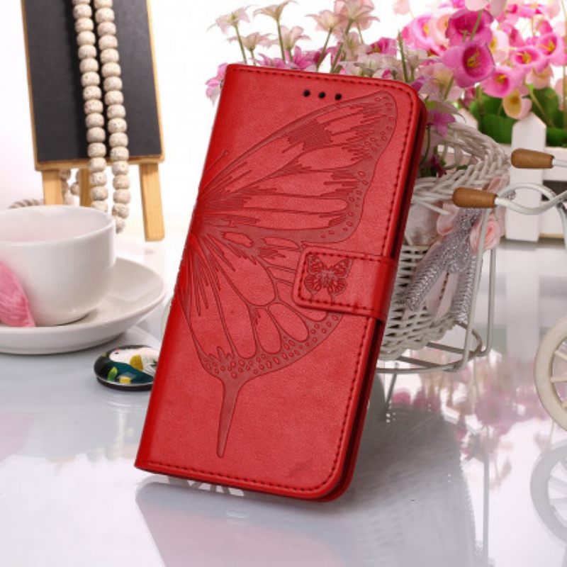 Kotelot Xiaomi Mi 11i 5G / Poco F3 Butterfly Design Kaulanauhalla