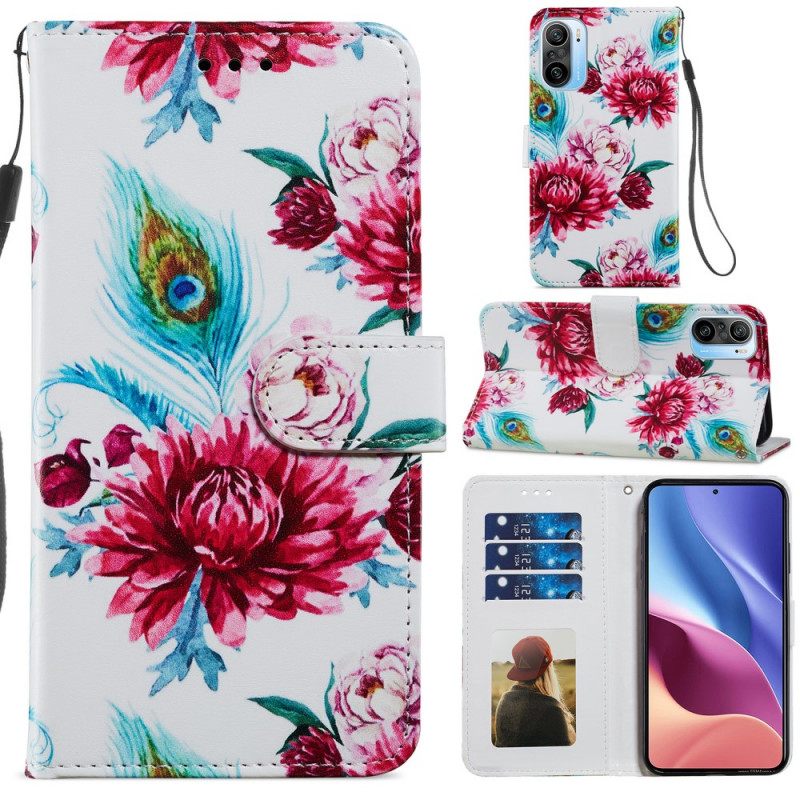 Kotelot Xiaomi Mi 11i 5G / Poco F3 Intense Flowers