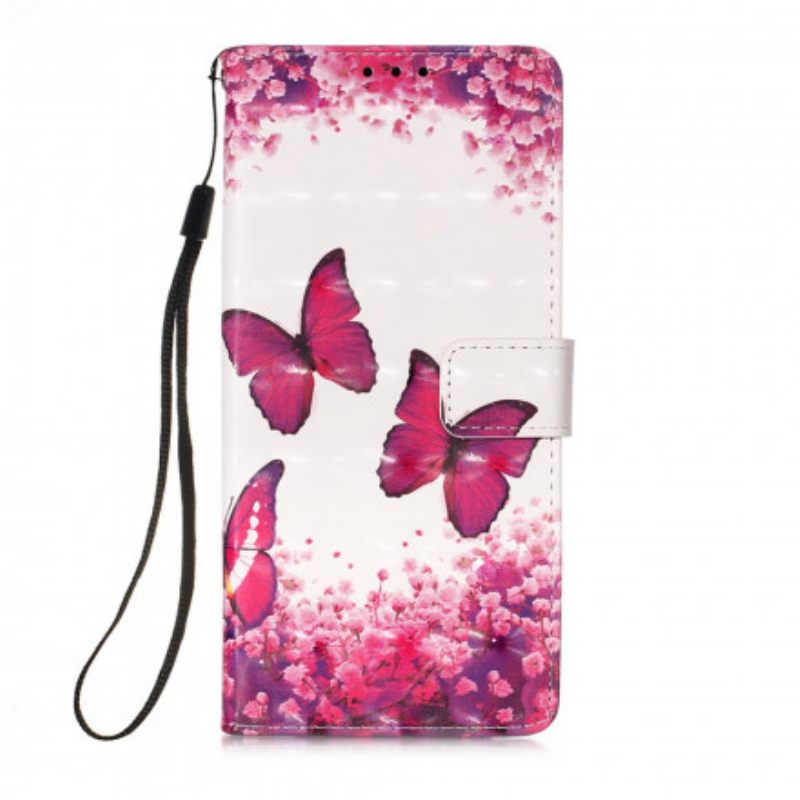 Kotelot Xiaomi Mi 11i 5G / Poco F3 Red Butterflies