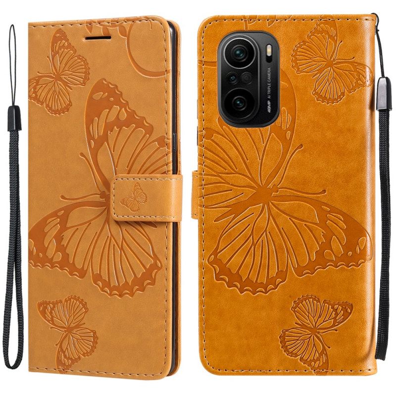 Kotelot Xiaomi Mi 11i 5G / Poco F3 Suojaketju Kuori Giant Thong Butterflies