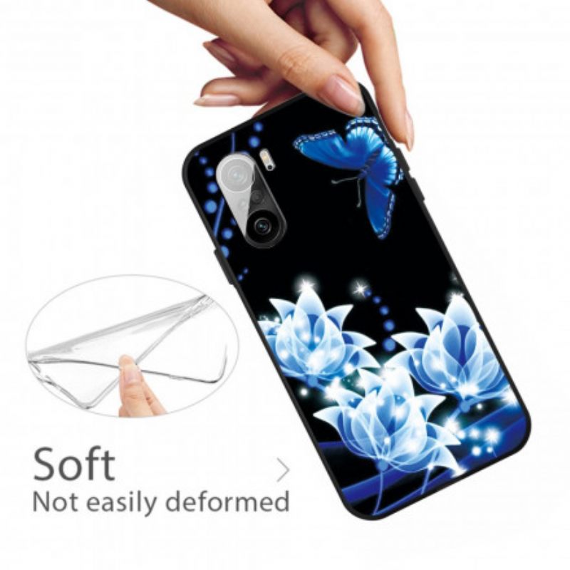 Kuori Xiaomi Mi 11i 5G / Poco F3 Butterfly Ja Blue Flowers