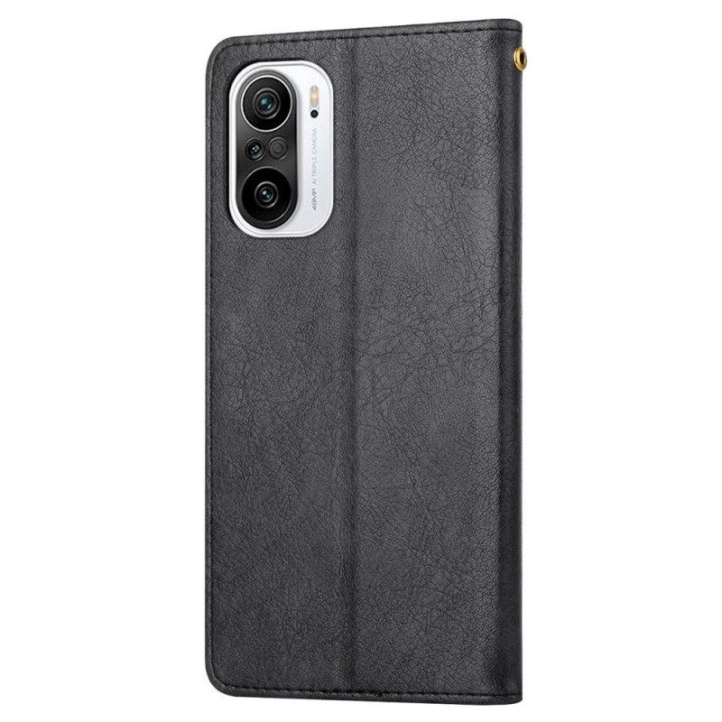 Nahkakotelo Xiaomi Mi 11i 5G / Poco F3 Faux Leather Silhouette