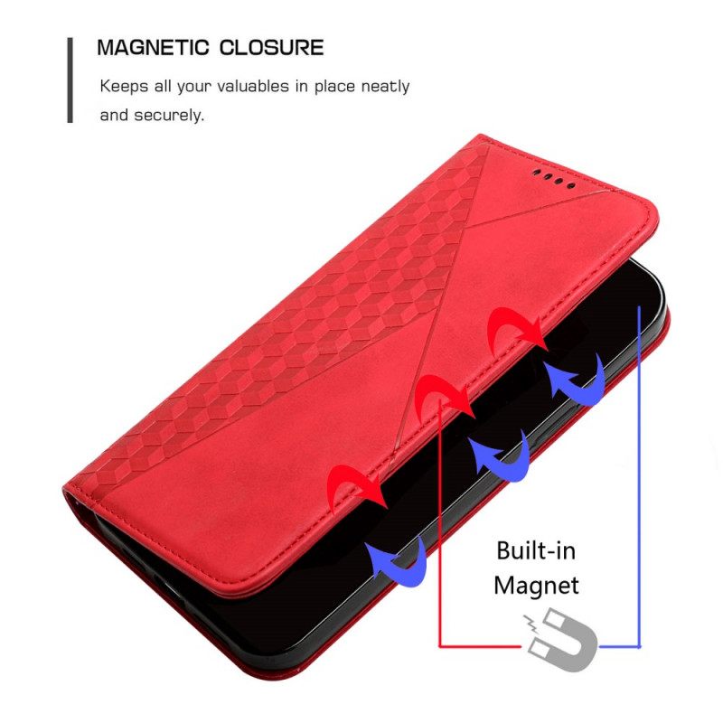 Puhelinkuoret Xiaomi Mi 11i 5G / Poco F3 Kotelot Flip Geo Leather Effect