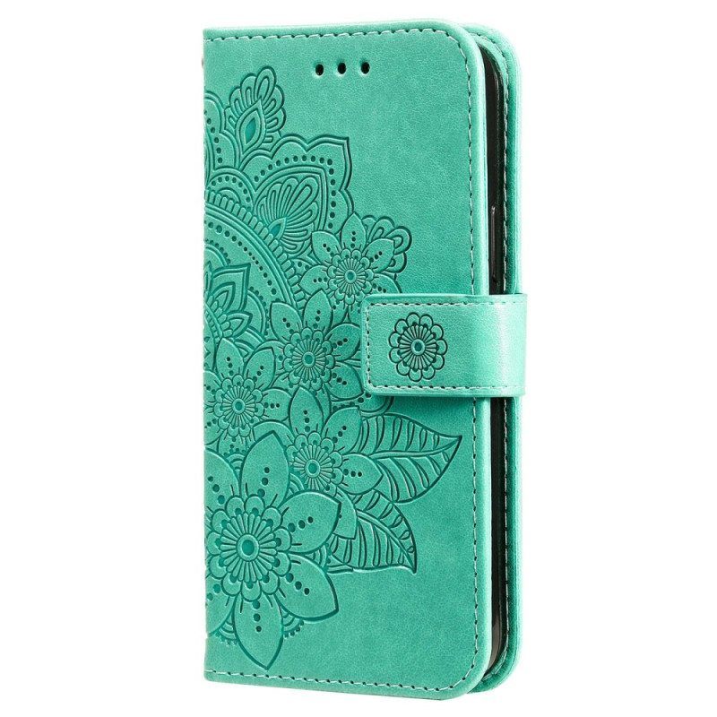 Flip Case Poco X5 5G Suojaketju Kuori Hihna Kukka Mandala