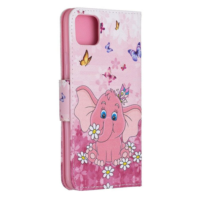 Kotelot Google Pixel 4 XL Baby Elephant Pink