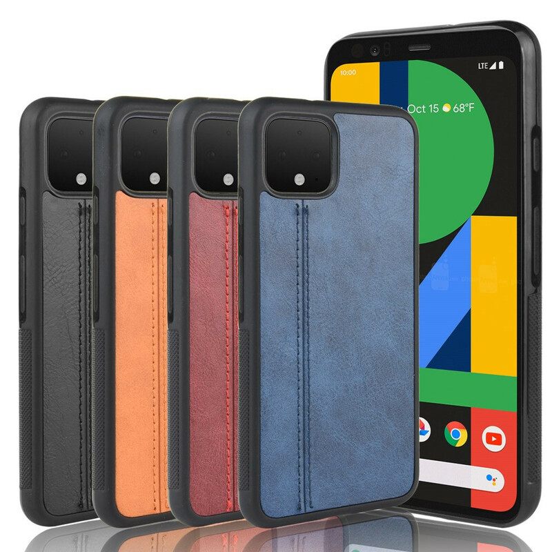 Kuori Google Pixel 4 XL Couture Nahkaefekti