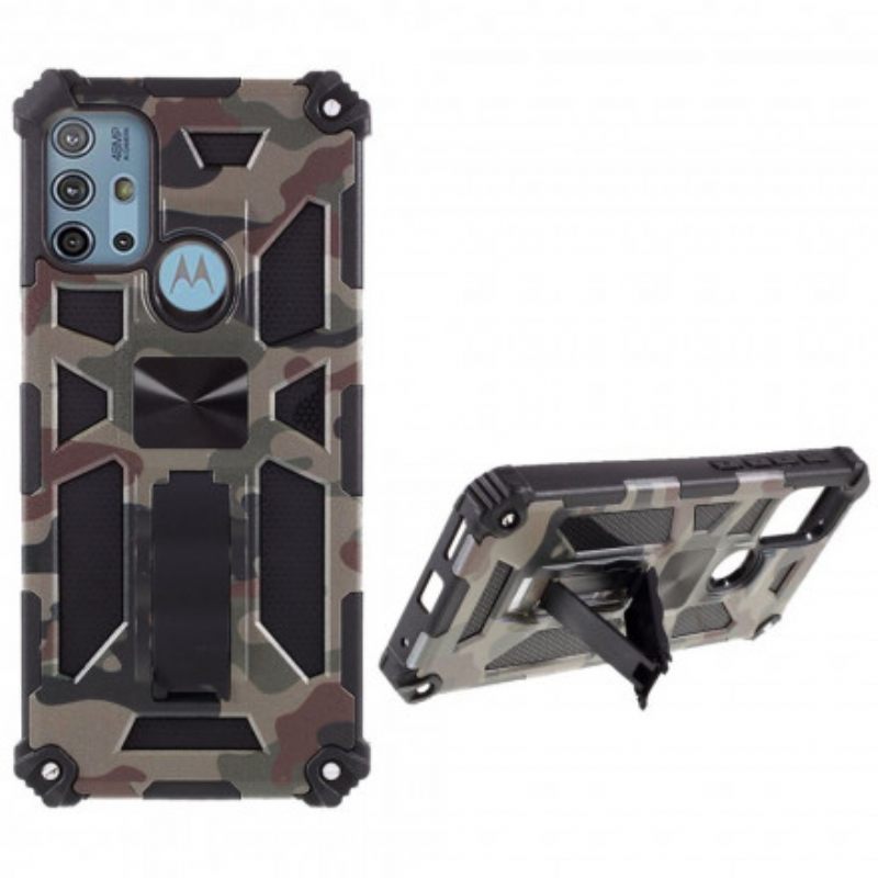 Case Moto G10 / G30 Camouflage Irrotettava Tuki