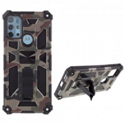 Case Moto G10 / G30 Camouflage Irrotettava Tuki