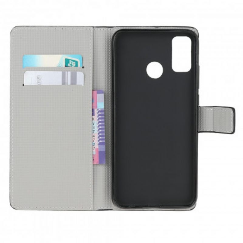 Flip Case Moto G10 / G30 Trooppiset Kukat