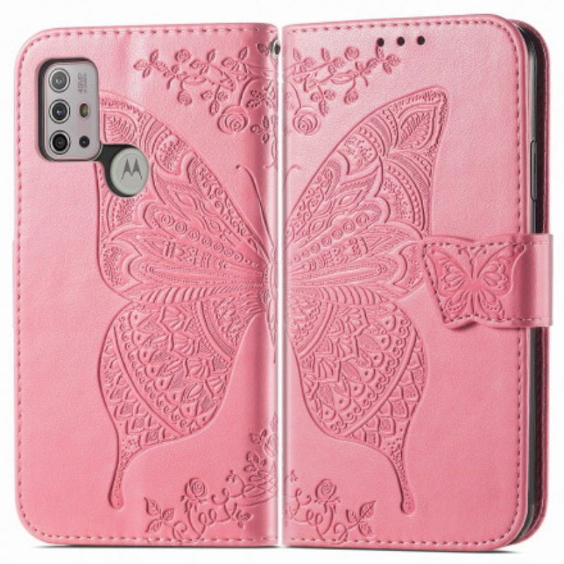 Kotelot Moto G10 / G30 Half Butterfly