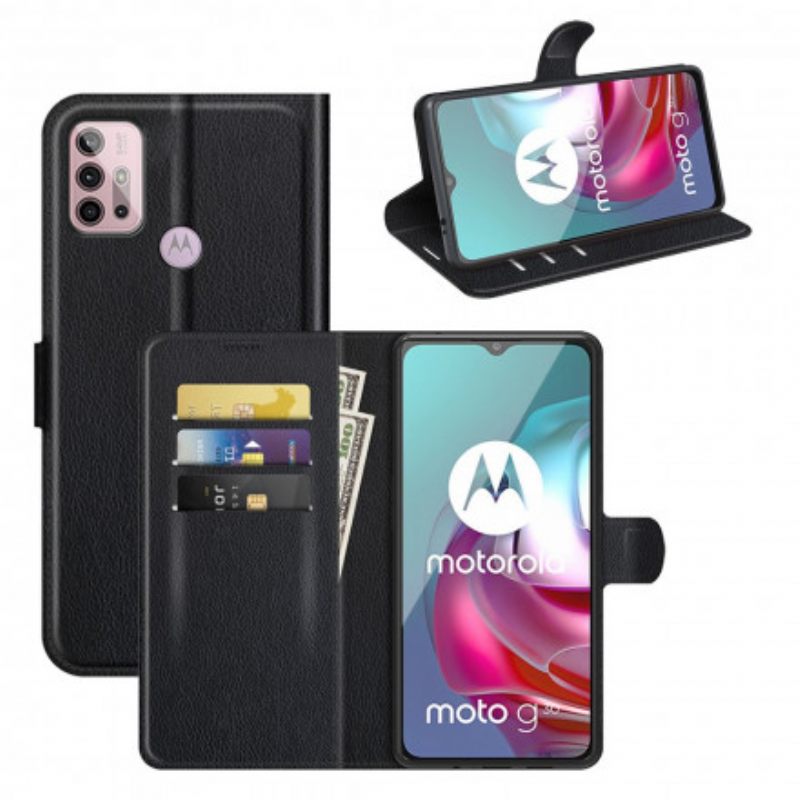 Kotelot Moto G10 / G30 Klassinen Litsiefekti