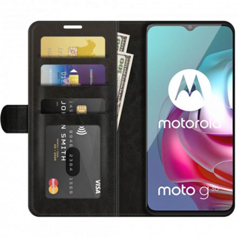 Kotelot Moto G10 / G30 Nahkatehostesuunnittelu