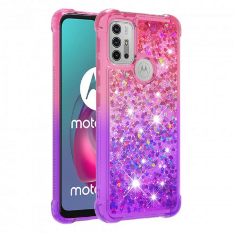 Kuori Moto G10 / G30 Glitter Colors