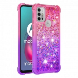 Kuori Moto G10 / G30 Glitter Colors