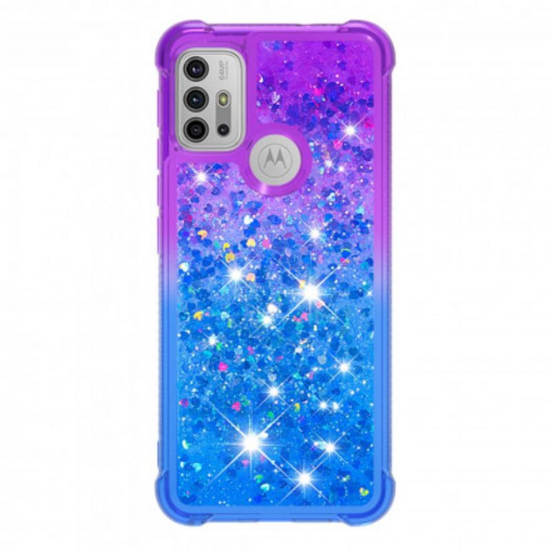 Kuori Moto G10 / G30 Glitter Colors