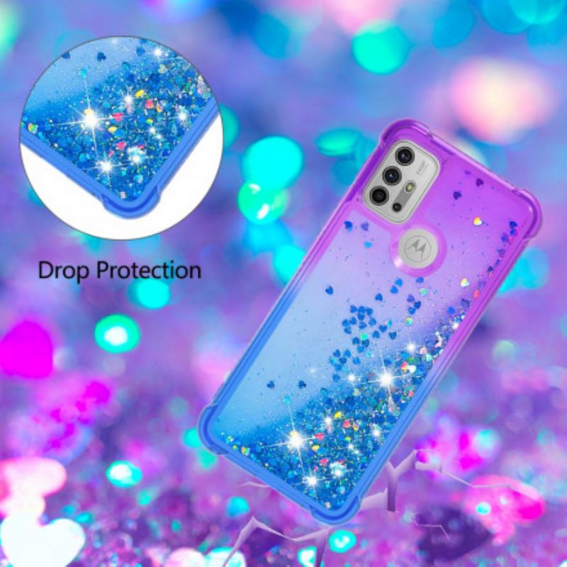 Kuori Moto G10 / G30 Glitter Colors