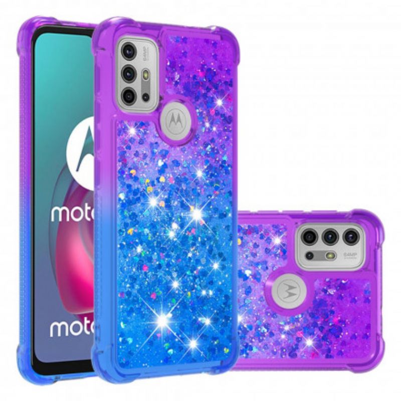 Kuori Moto G10 / G30 Glitter Colors