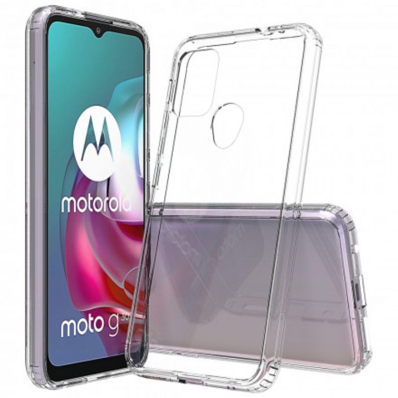 Kuori Moto G10 / G30 Läpinäkyvät Vahvistetut Kulmat