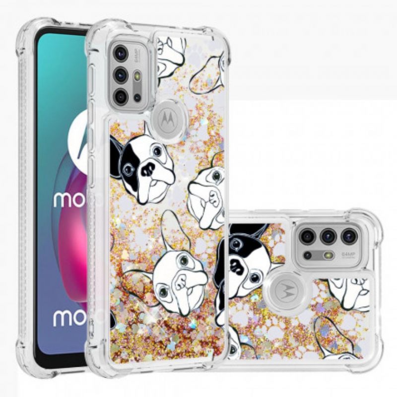 Kuori Moto G10 / G30 Mr Dog Glitter