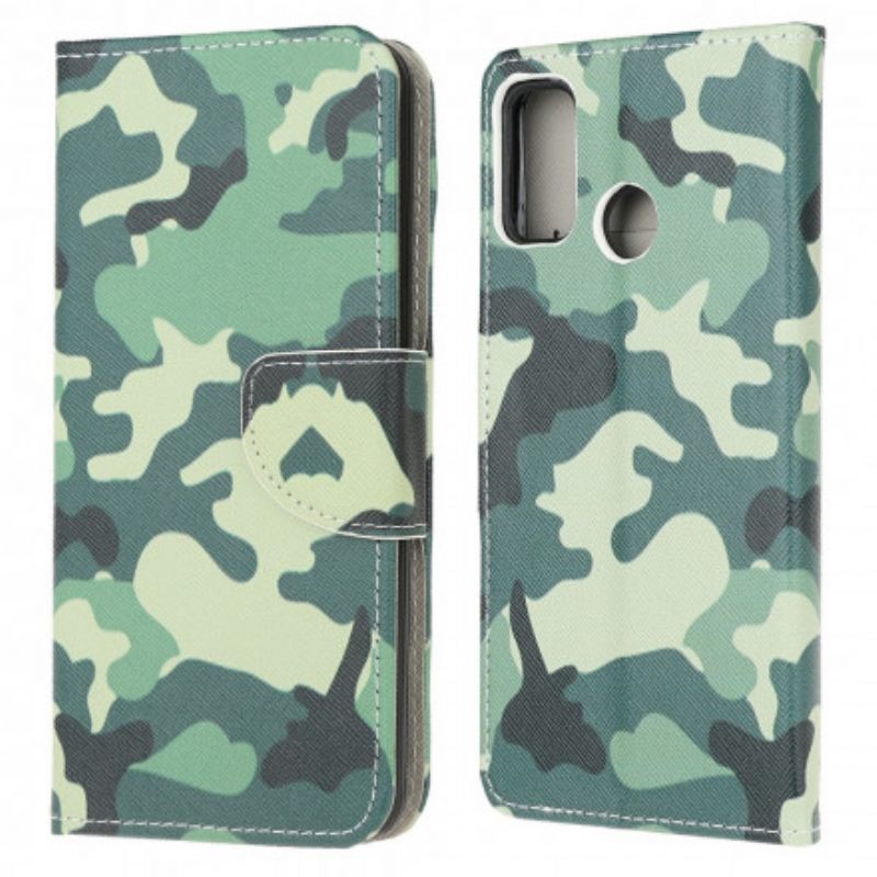 Nahkakotelo Moto G10 / G30 Military Camouflage