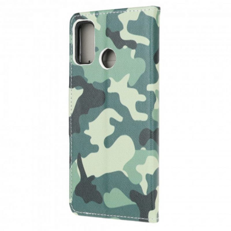 Nahkakotelo Moto G10 / G30 Military Camouflage