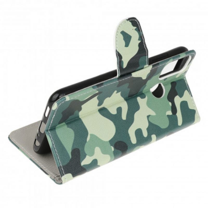 Nahkakotelo Moto G10 / G30 Military Camouflage