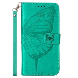 Kotelot Xiaomi 13 Lite Butterfly Design Kaulanauhalla