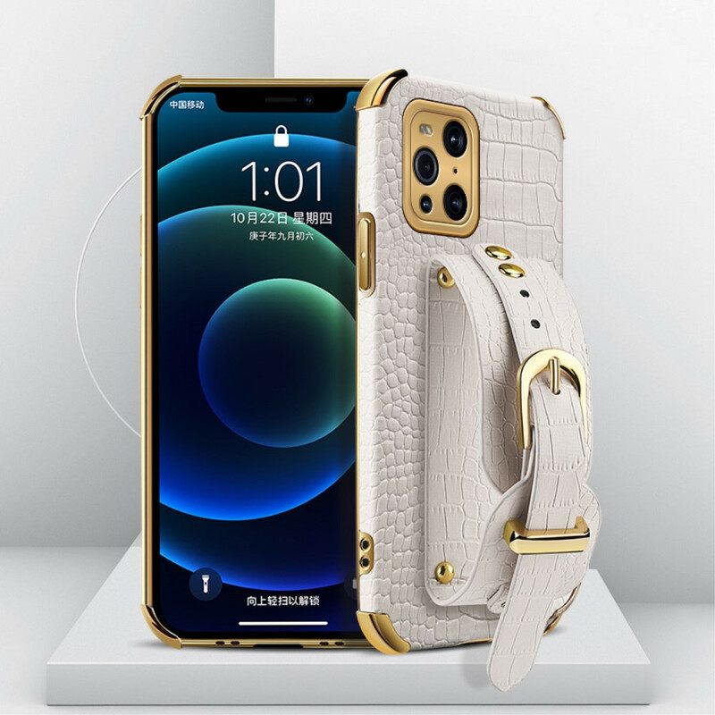 Case Oppo Find X3 / X3 Pro Croco Rannekoru