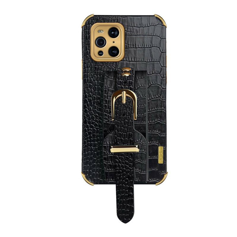 Case Oppo Find X3 / X3 Pro Croco Rannekoru